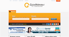 Desktop Screenshot of guiahispana.ca